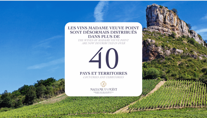 NOS VINS DISTRIBUES DANS 40 PAYS ET TERRITOIRES